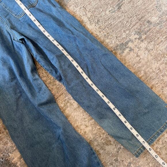 Vintage Y2K Looney Tunes WB Tweety Bird Blue Jean Overalls 7/8 - Picture 8 of 9